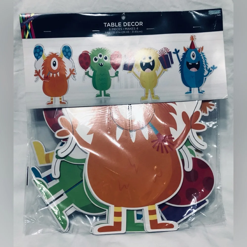 Table Decoration Monster 8 pieces Make 4.